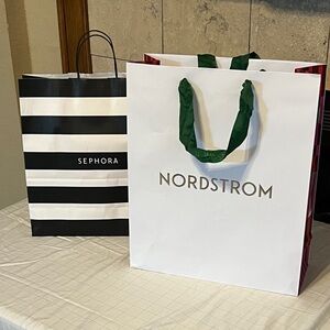 Nordstrom and Sephora Shopping Bags